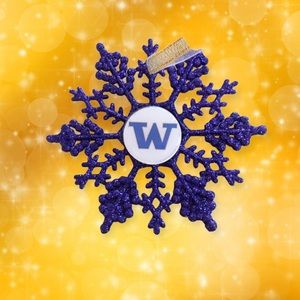 Univ of WA HUSKIES Snowflake Ornament - UW *NEW*